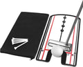 Golf Putting Mirror - Alignment Training Aid with Laser-Engraved Lines.