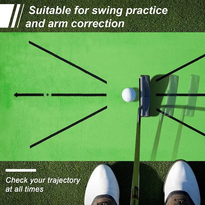 Golf Training Mat Golf Swing Practice Marking Pad Inspection Batting Trajectory Direction Detection Pad