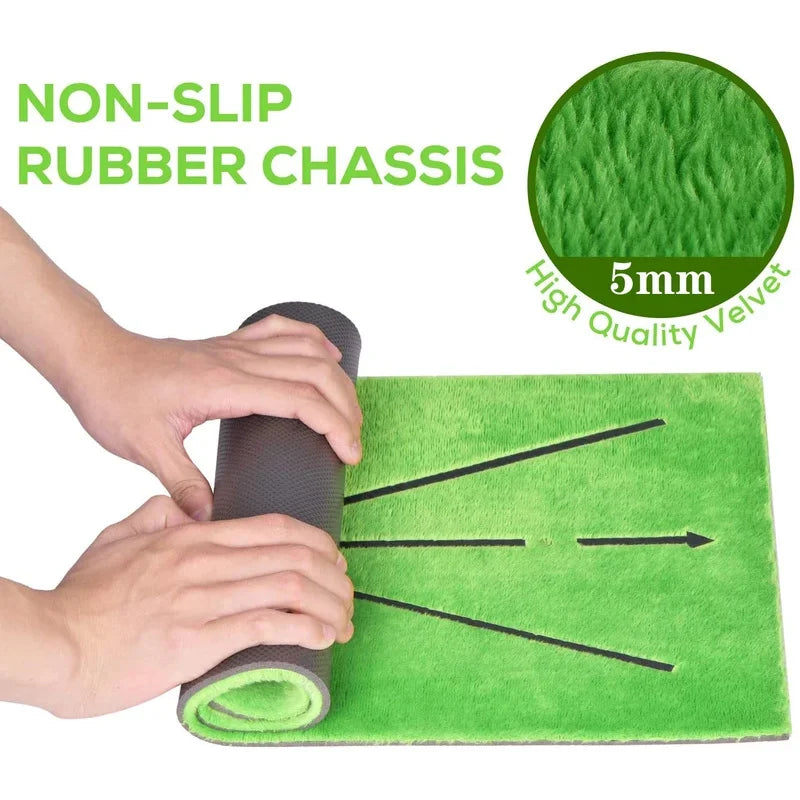 Golf Training Mat Golf Swing Practice Marking Pad Inspection Batting Trajectory Direction Detection Pad