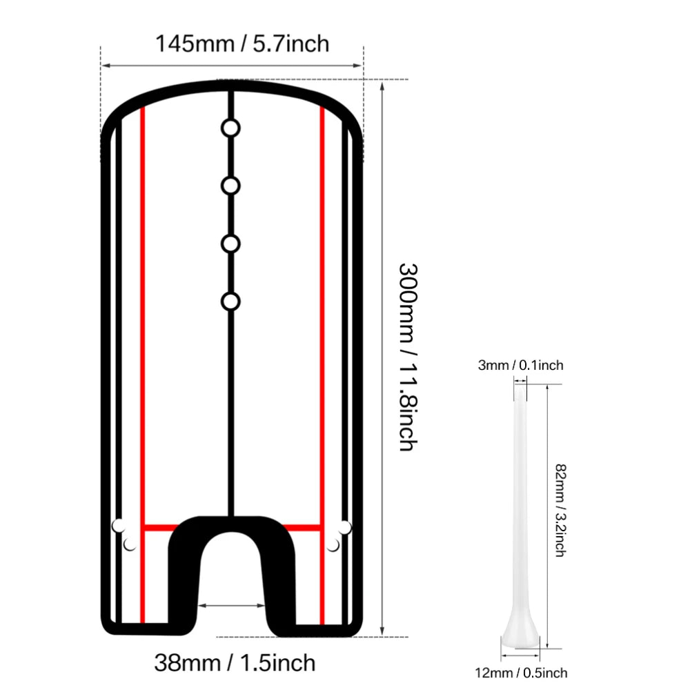 Golf Putting Mirror - Alignment Training Aid with Laser-Engraved Lines.
