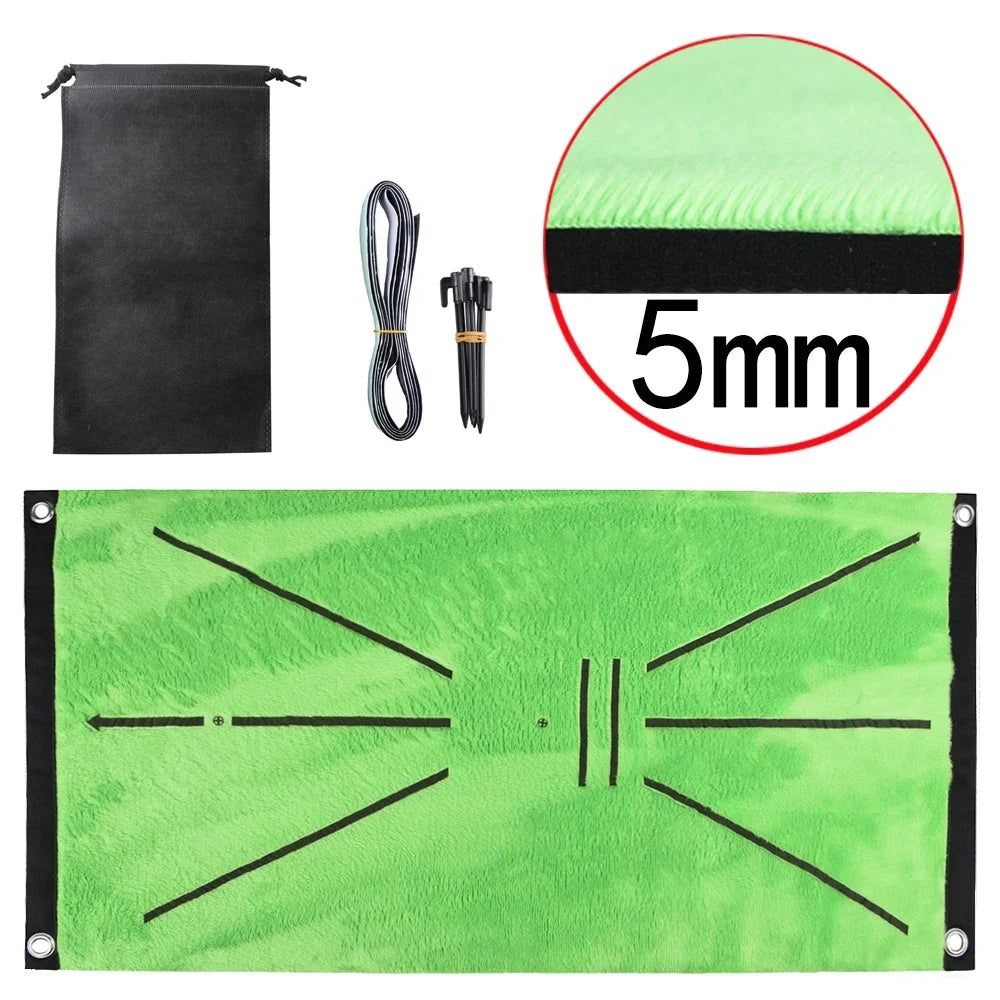 Golf Training Mat Golf Swing Practice Marking Pad Inspection Batting Trajectory Direction Detection Pad
